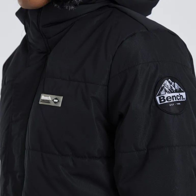 Herre Koufax Vatteret Parka Sort