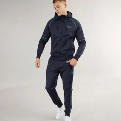 Herre Kraftworks Tricot Træningsdragt Navy/Grøn