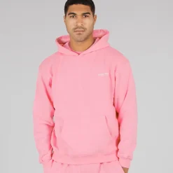 Herre Kreative Let Oversized Hoodie Bubblegum Pink
