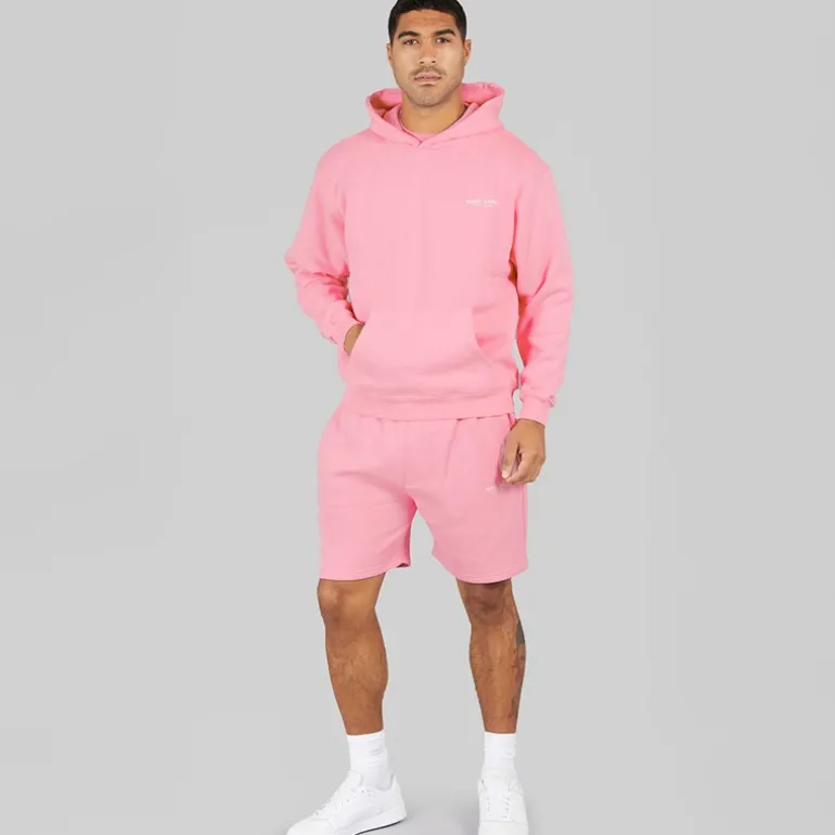 Herre Kreative Let Oversized Hoodie Bubblegum Pink