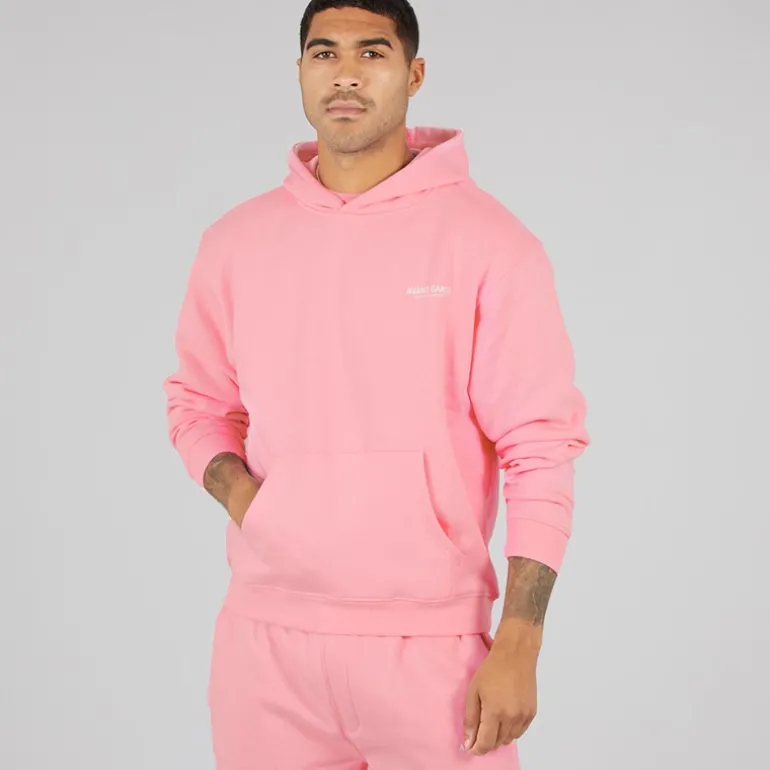 Herre Kreative Let Oversized Hoodie Bubblegum Pink