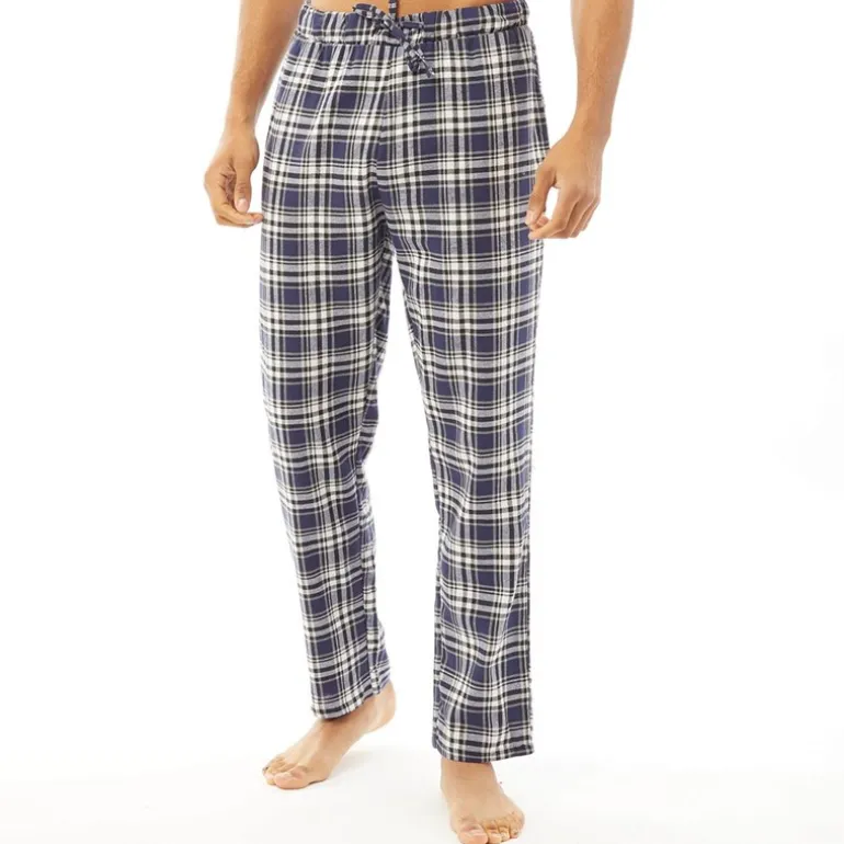 Herre Lager Natsæt Sort/​Sort Blå Ternet