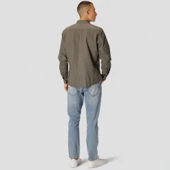 Herre Langærmet shirts Grøn