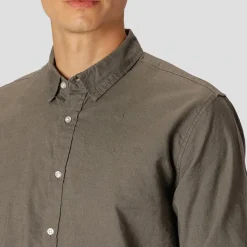 Herre Langærmet shirts Grøn