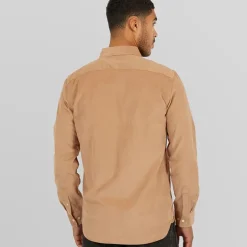 Herre Langærmet shirts Kamel