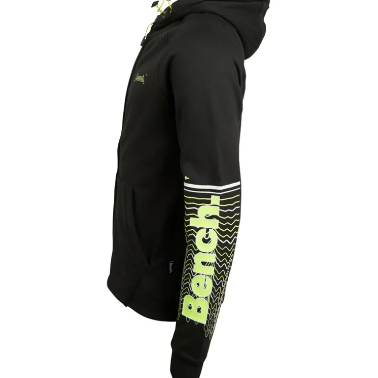 Herre Lucian lynlås hættetrøje sort