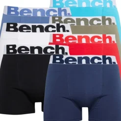 Herre Malko Boxersæt med 7 par Sort/​Lyseblå/​Marineblå/​Rød/​Hvid/​Lysegrøn/​Blå