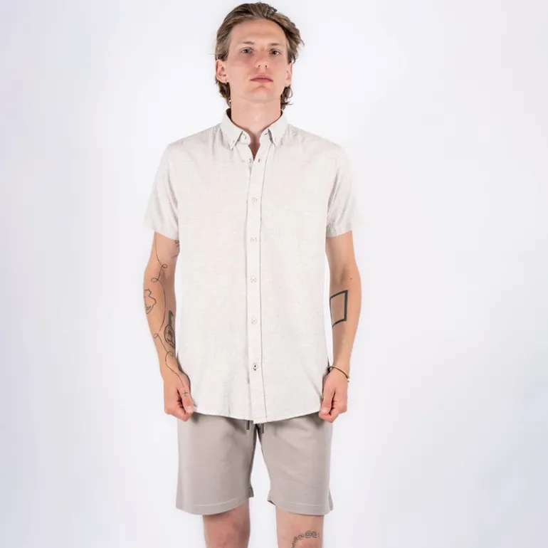 Herre Maxton Skjorter med korte ærmer beige