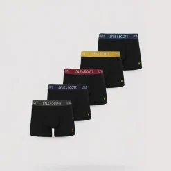 Herre Miller Fem Pak Underbukser Sort/​Multi