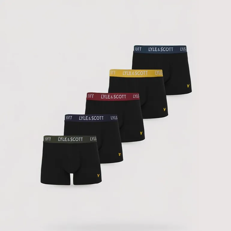 Herre Miller Fem Pak Underbukser Sort/Multi