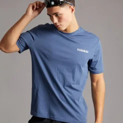 Herre Mirada T-shirt med grafik bagpå Blue Infinity