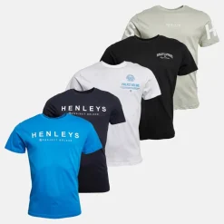 Herre Multhen Fem Pakke T-shirts Assorteret