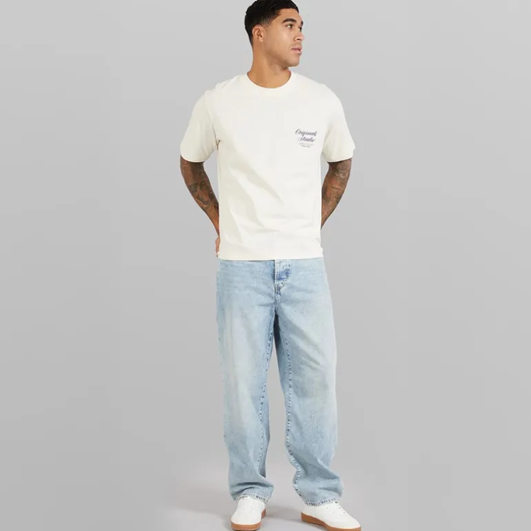 Herre Norrebro Typo T-shirt Antique Hvid