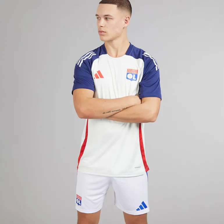 Herre OL Olympique Lyon 24/25 Hjemme shorts Hvid