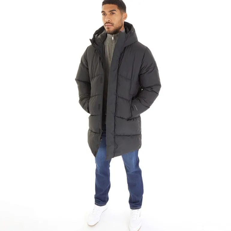 Herre Otis Lang Linie Puffer Sort