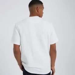 Herre Oversized Fit Miska T-shirt Creme