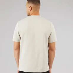 Herre Oversized Fit Standall T-Shirt Lys Taupe