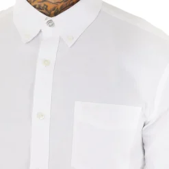 Herre Oxford Langærmet shirts Hvid