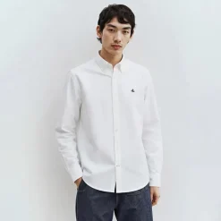 Herre Oxford skjorte Hvid