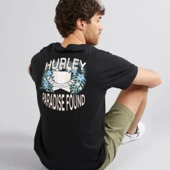 Herre Paradise Found Grafik T-Shirt Sort