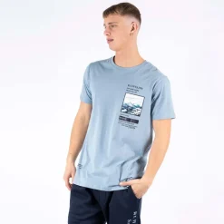 Herre Paul T-shirt Falmet Blå