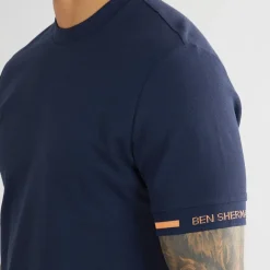 Herre Pique T-Shirt Mørk Marineblå