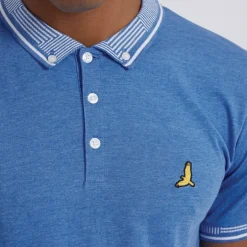 Herre Polo skjorte Sky Blue Marl