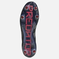 Herre Predator Elite LL Snørebåndsløse Stealth Victory Pack SG Blød Bund Fodboldstøvler Core Black/​Grey Four/​Lucid Red