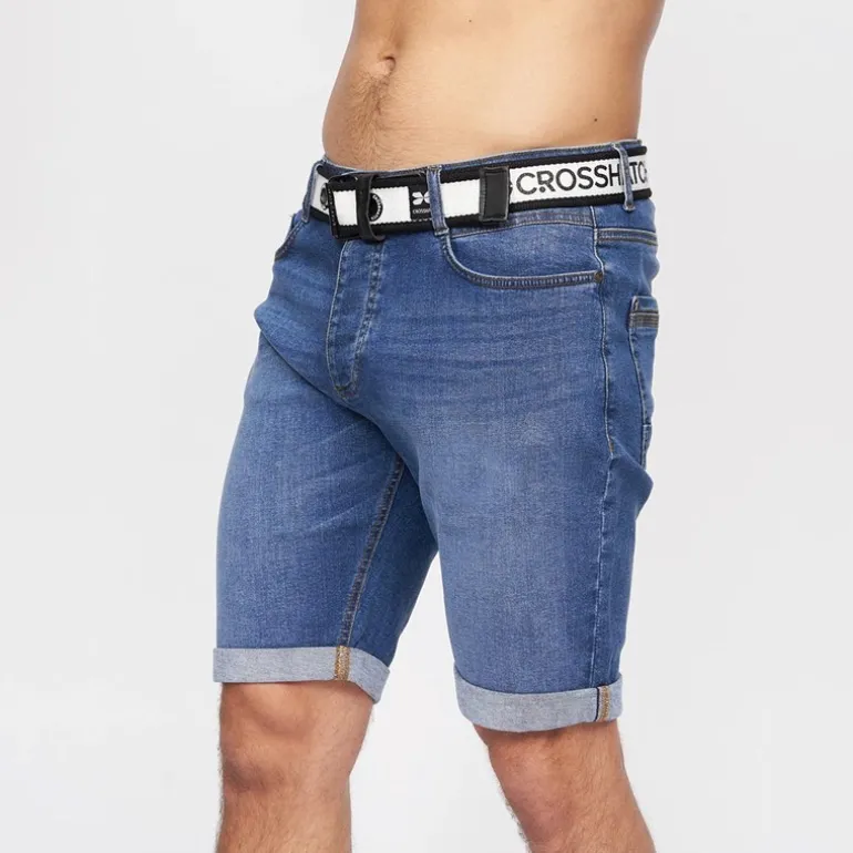 Herre Reestier Denim Shorts Mellem Vask