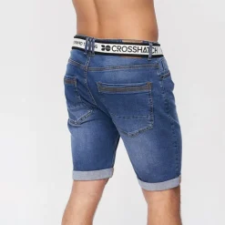 Herre Reestier Denim Shorts Mellem Vask