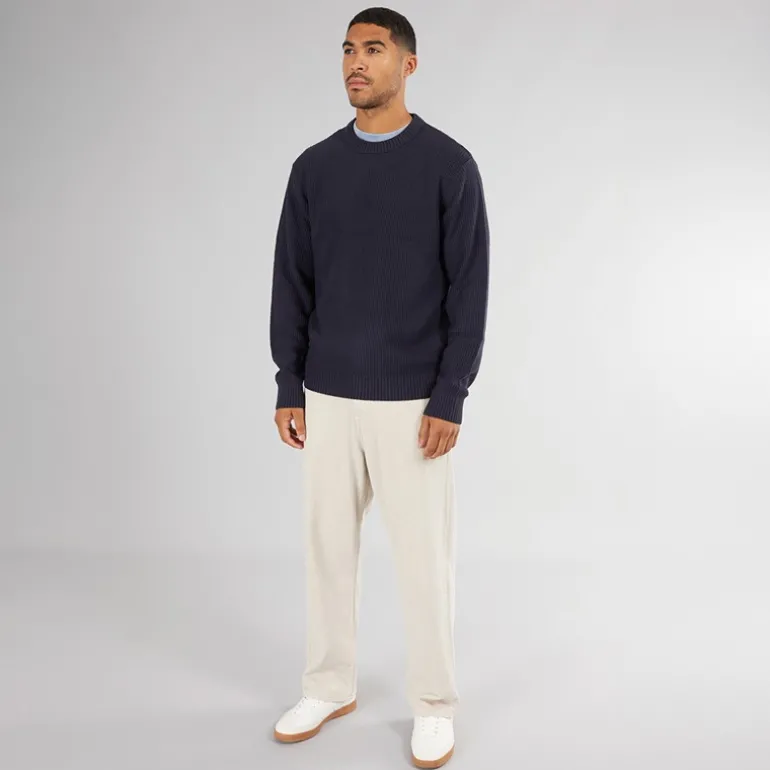 Herre Rice Strikket Jumper Navy Blazer
