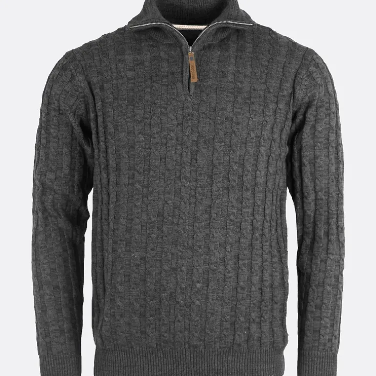Herre Rufus Jumper Charcoal Mix