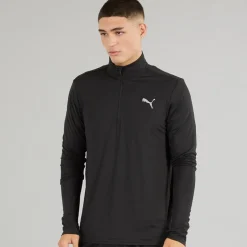Herre Run Favorite 1/​4 Zip Løbe Tøj Sort