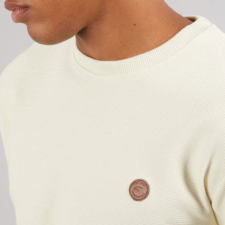 Herre Salupe Sweatshirt Hvid Asparges