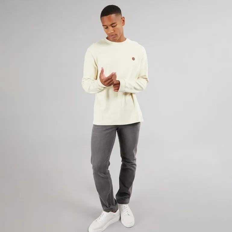 Herre Salupe Sweatshirt Hvid Asparges