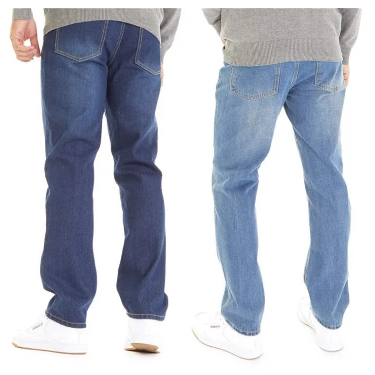 Herre Sazzi To-pak Straight Fit Jeans Mørk Vask/Stenvask