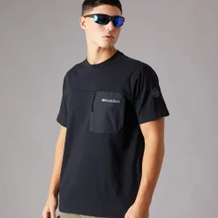 Herre Selk Lomme T-shirt Sort