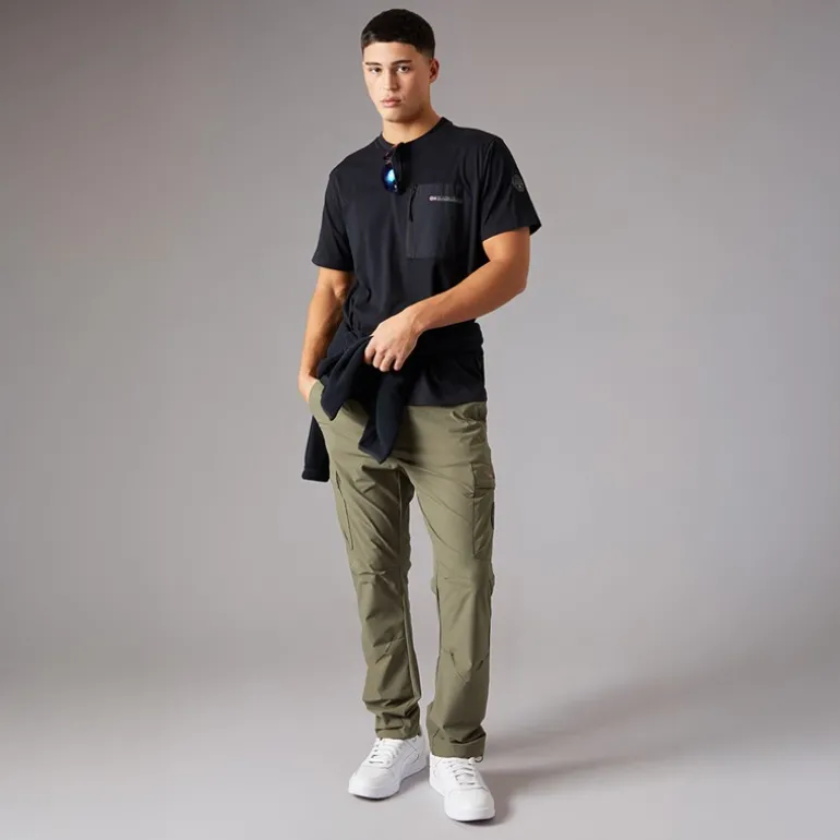 Herre Selk Lomme T-shirt Sort