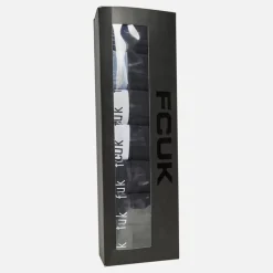 Herre Seven Pack FCUK Boksershorts FCUK 55 Sort /​ Sort /​ Sort /​ Sort /​ Sort /​ Sort /​ Sort