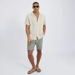 Herre Soresi Skjorter med korte ærmer Lys Beige
