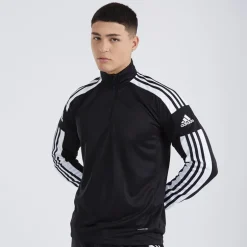 Herre Squadra 21 1/​4 lynlås træningstop Sort/​Hvid