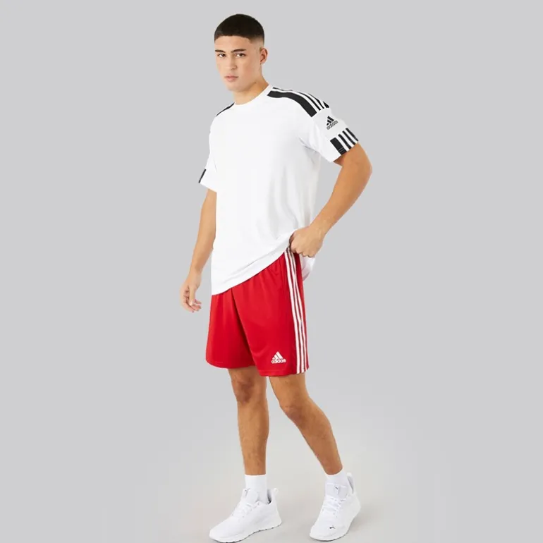 Herre Squadra 21 Shorts Team Power Rød/Hvid