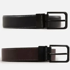 Herre Stitch Line Reversible Bælter Flerfarvet