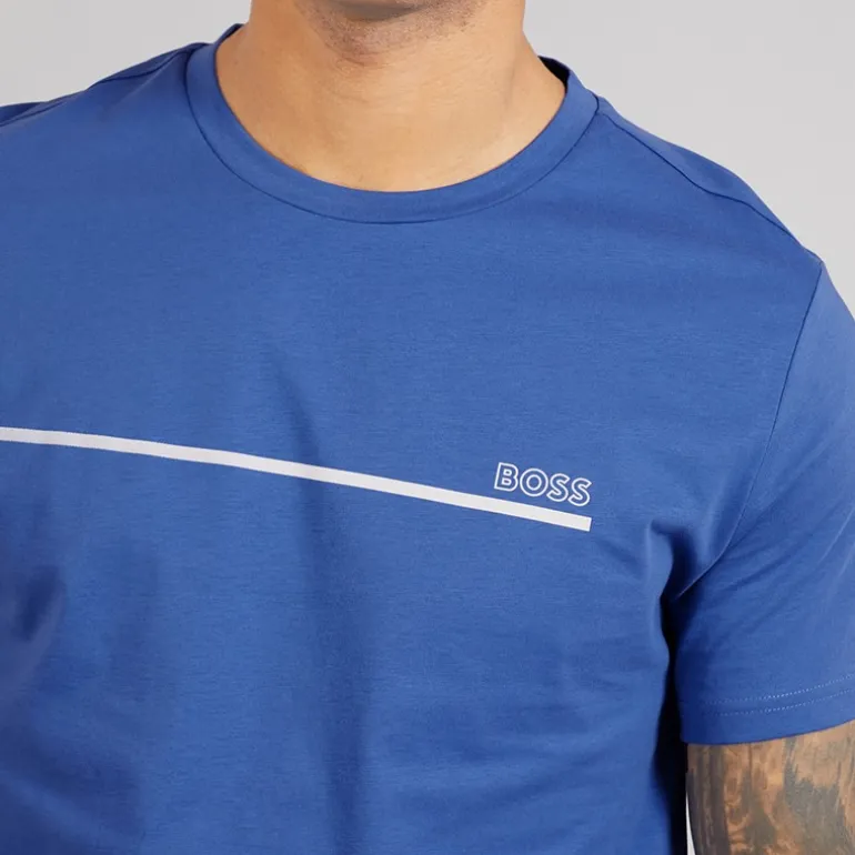 Herre Stormfisk T-shirt Open Blue