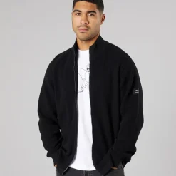 Herre strik cardigan True Black