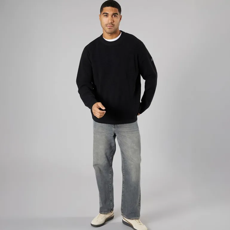 Herre strik pullover sweater True Black