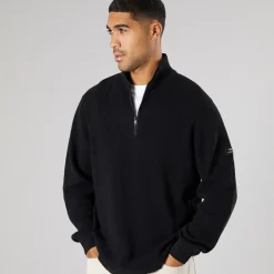 Herre strik pullover sweater True Black