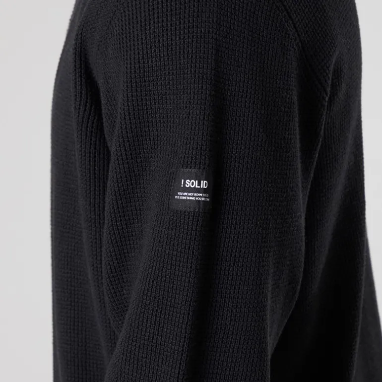 Herre strik pullover sweater True Black
