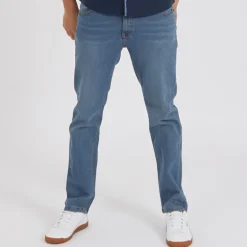 Herre Stuart Jeans med lige pasform Mellem Blå Vask