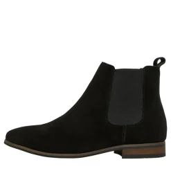 Herre Suede Chelsea Ankelstøvler Sort